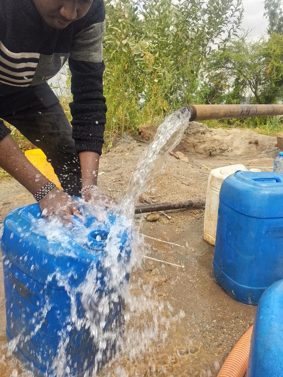 Clean water delivery from a Kehill borehole